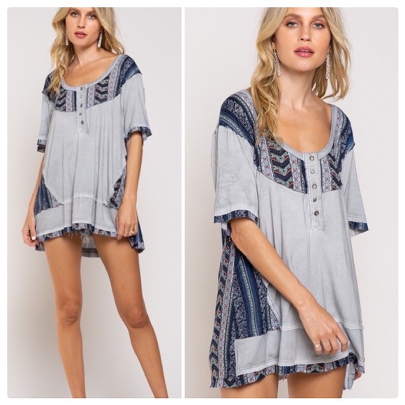 POL Tops - POL Shaken Aztec Knit Top